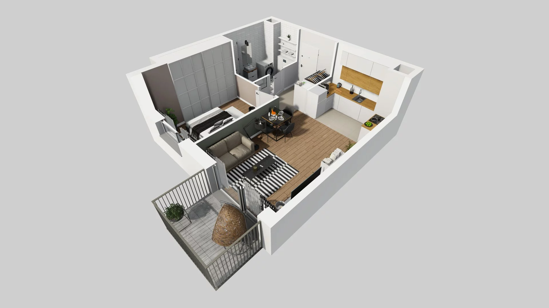 2 pokoje, mieszkanie 43,37 m², piętro 1, oferta nr C/8, Mokotów Sportowy 1 B, Warszawa, Mokotów, Augustówka, ul. Antoniewska
