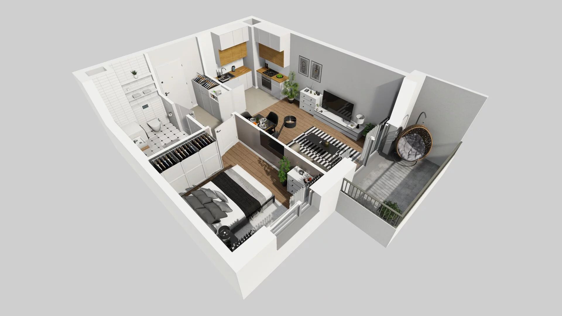 2 pokoje, mieszkanie 40,31 m², piętro 3, oferta nr C/19, Mokotów Sportowy 1 B, Warszawa, Mokotów, Augustówka, ul. Antoniewska