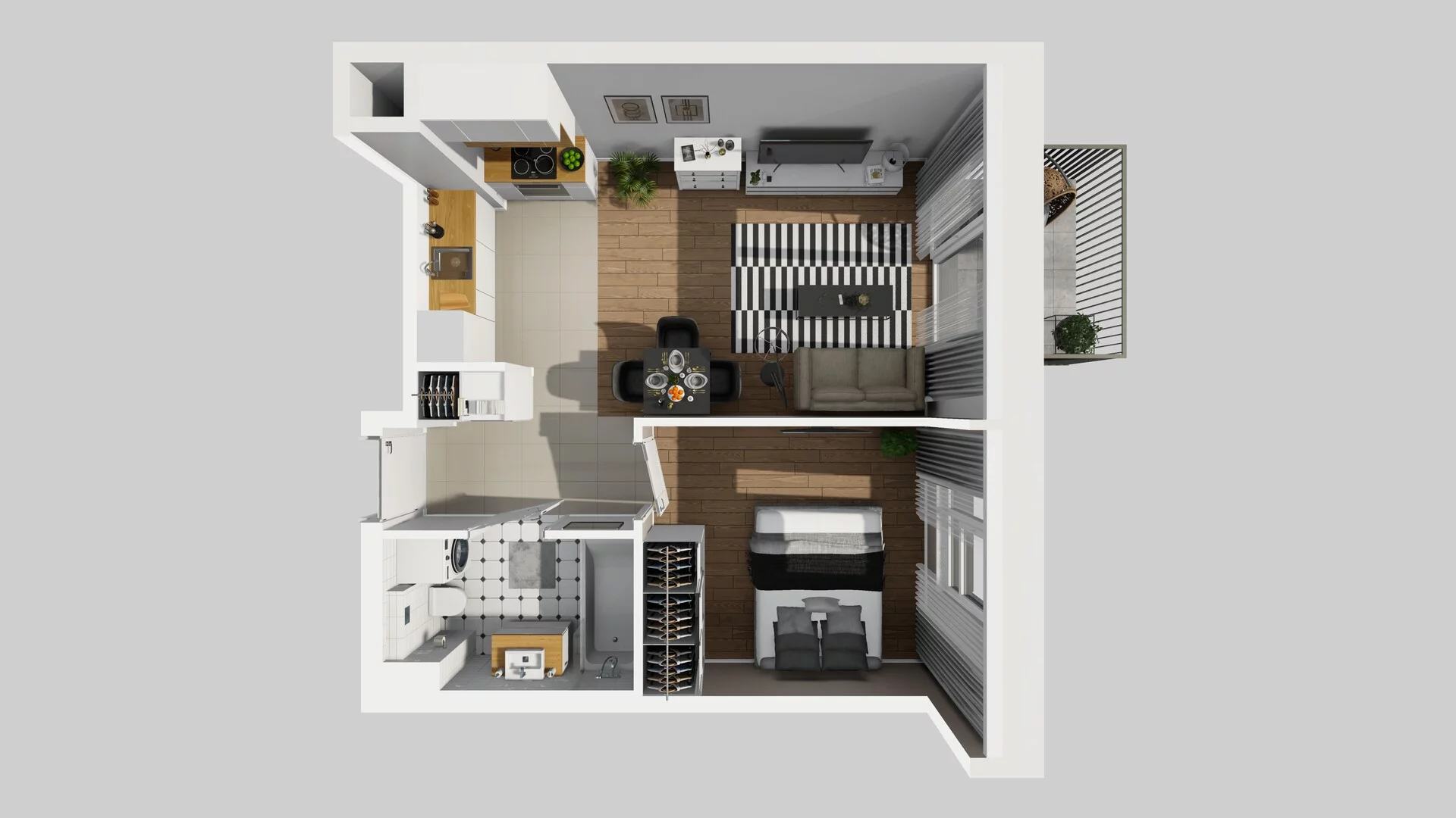 2 pokoje, mieszkanie 40,00 m², piętro 1, oferta nr C/33, Mokotów Sportowy 1 B, Warszawa, Mokotów, Augustówka, ul. Antoniewska