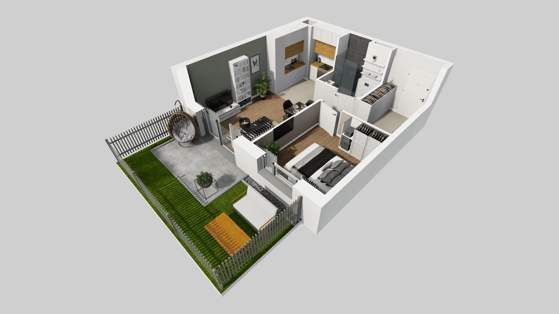 2 pokoje, mieszkanie 39,60 m², parter, oferta nr E/5, Mokotów Sportowy 1 B, Warszawa, Mokotów, Augustówka, ul. Antoniewska