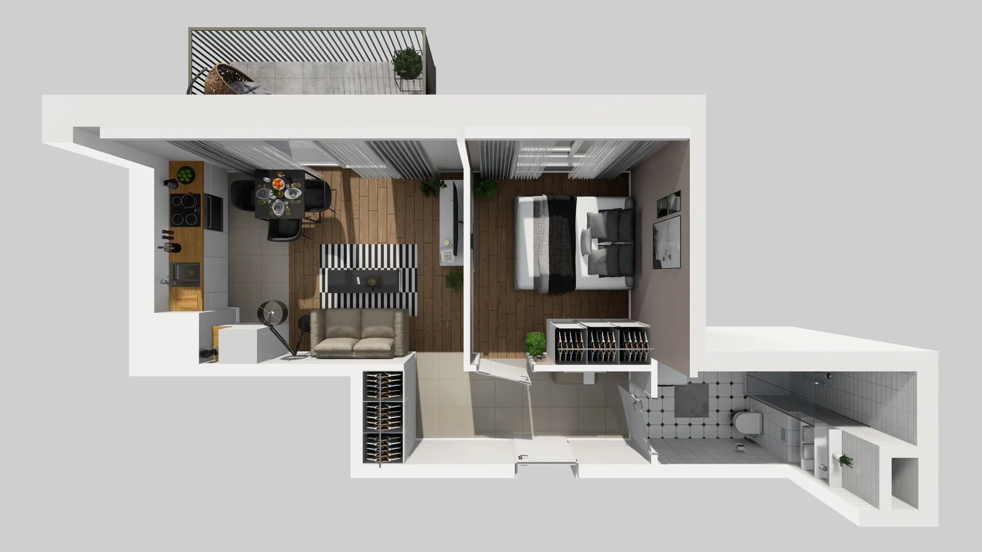 2 pokoje, mieszkanie 35,40 m², piętro 1, oferta nr E/9, Mokotów Sportowy 1 B, Warszawa, Mokotów, Augustówka, ul. Antoniewska