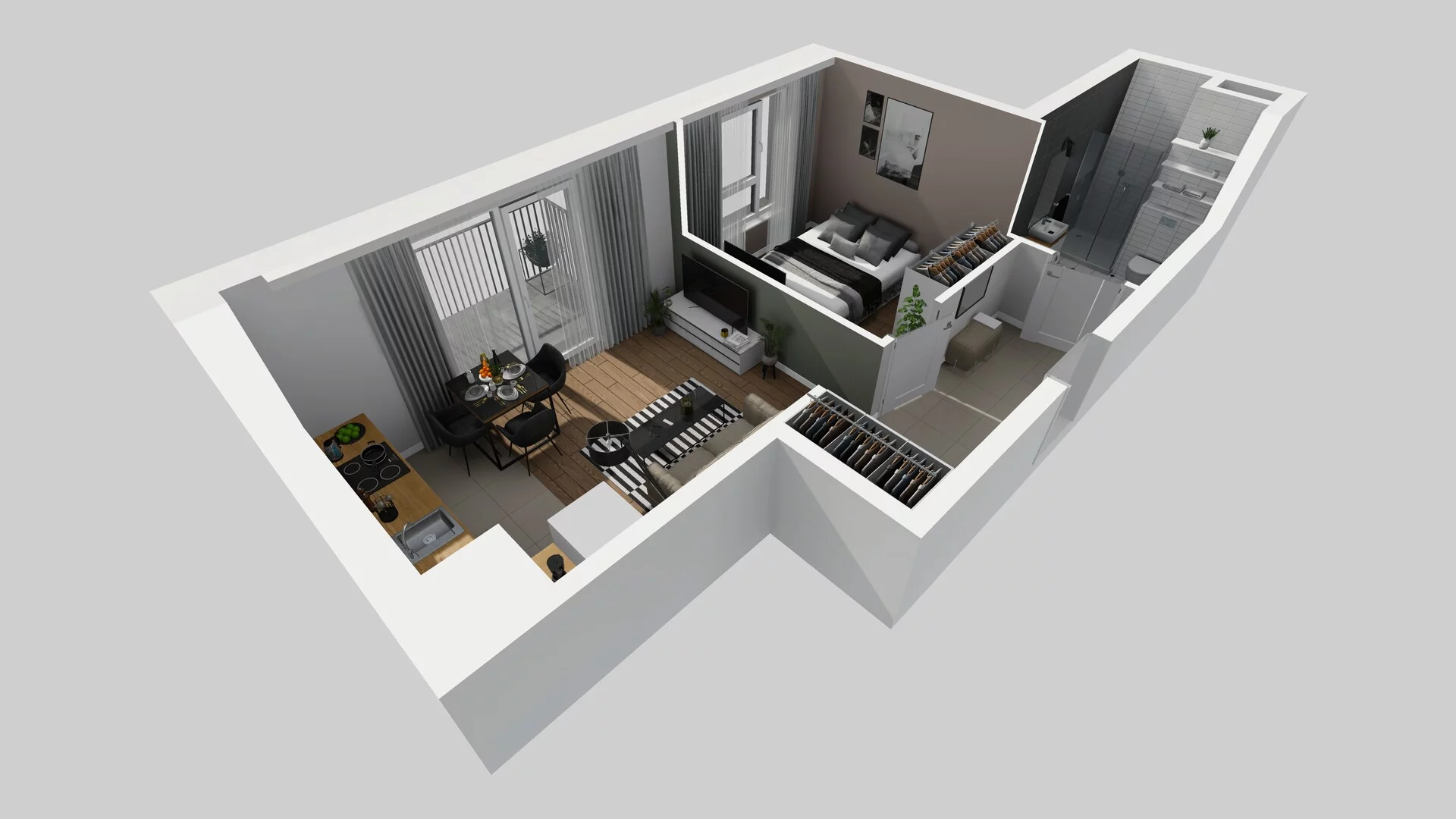 2 pokoje, mieszkanie 35,40 m², piętro 1, oferta nr E/9, Mokotów Sportowy 1 B, Warszawa, Mokotów, Augustówka, ul. Antoniewska