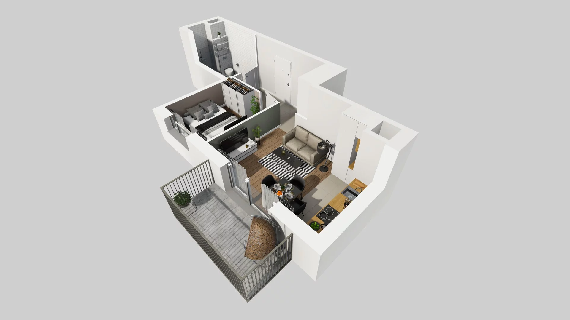 2 pokoje, mieszkanie 35,40 m², piętro 1, oferta nr E/9, Mokotów Sportowy 1 B, Warszawa, Mokotów, Augustówka, ul. Antoniewska