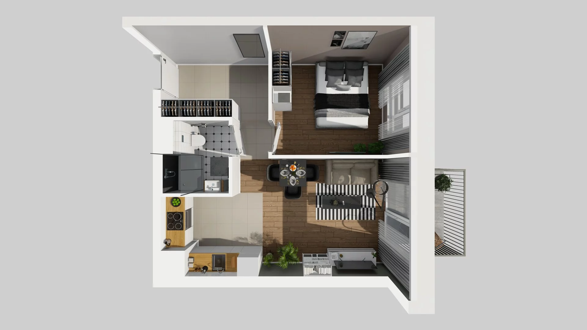2 pokoje, mieszkanie 40,13 m², piętro 3, oferta nr E/28, Mokotów Sportowy 1 B, Warszawa, Mokotów, Augustówka, ul. Antoniewska