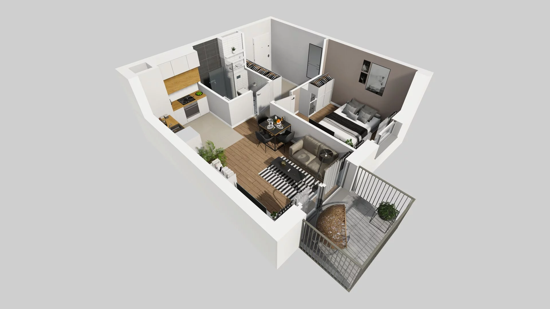 2 pokoje, mieszkanie 40,13 m², piętro 3, oferta nr E/28, Mokotów Sportowy 1 B, Warszawa, Mokotów, Augustówka, ul. Antoniewska