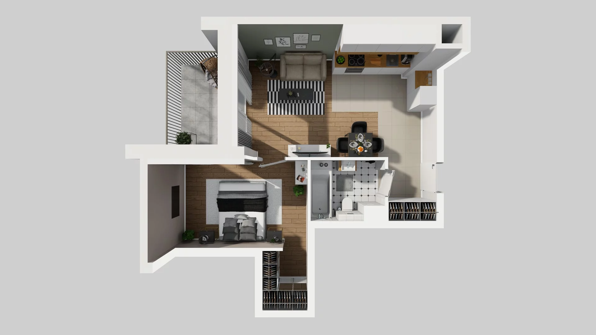 2 pokoje, mieszkanie 43,77 m², piętro 4, oferta nr E/34, Mokotów Sportowy 1 B, Warszawa, Mokotów, Augustówka, ul. Antoniewska