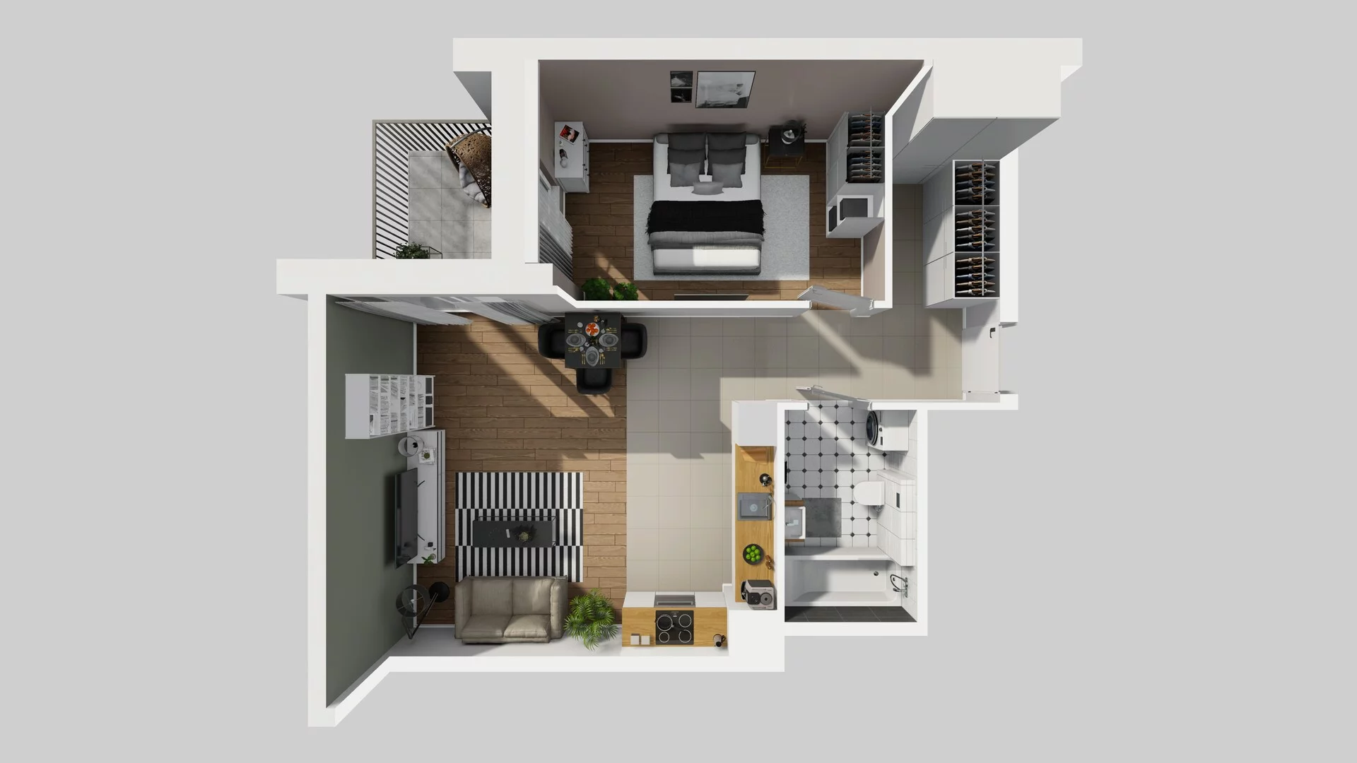 2 pokoje, mieszkanie 51,18 m², piętro 1, oferta nr D/6, Mokotów Sportowy 1 B, Warszawa, Mokotów, Augustówka, ul. Antoniewska