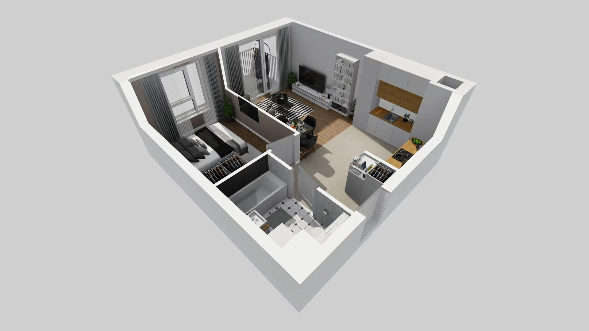 2 pokoje, mieszkanie 39,29 m², piętro 1, oferta nr D/7, Mokotów Sportowy 1 B, Warszawa, Mokotów, Augustówka, ul. Antoniewska