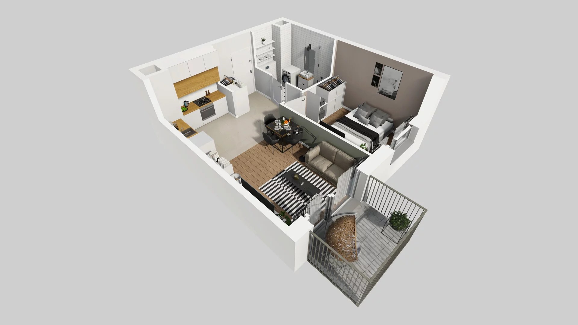 2 pokoje, mieszkanie 39,29 m², piętro 1, oferta nr D/7, Mokotów Sportowy 1 B, Warszawa, Mokotów, Augustówka, ul. Antoniewska