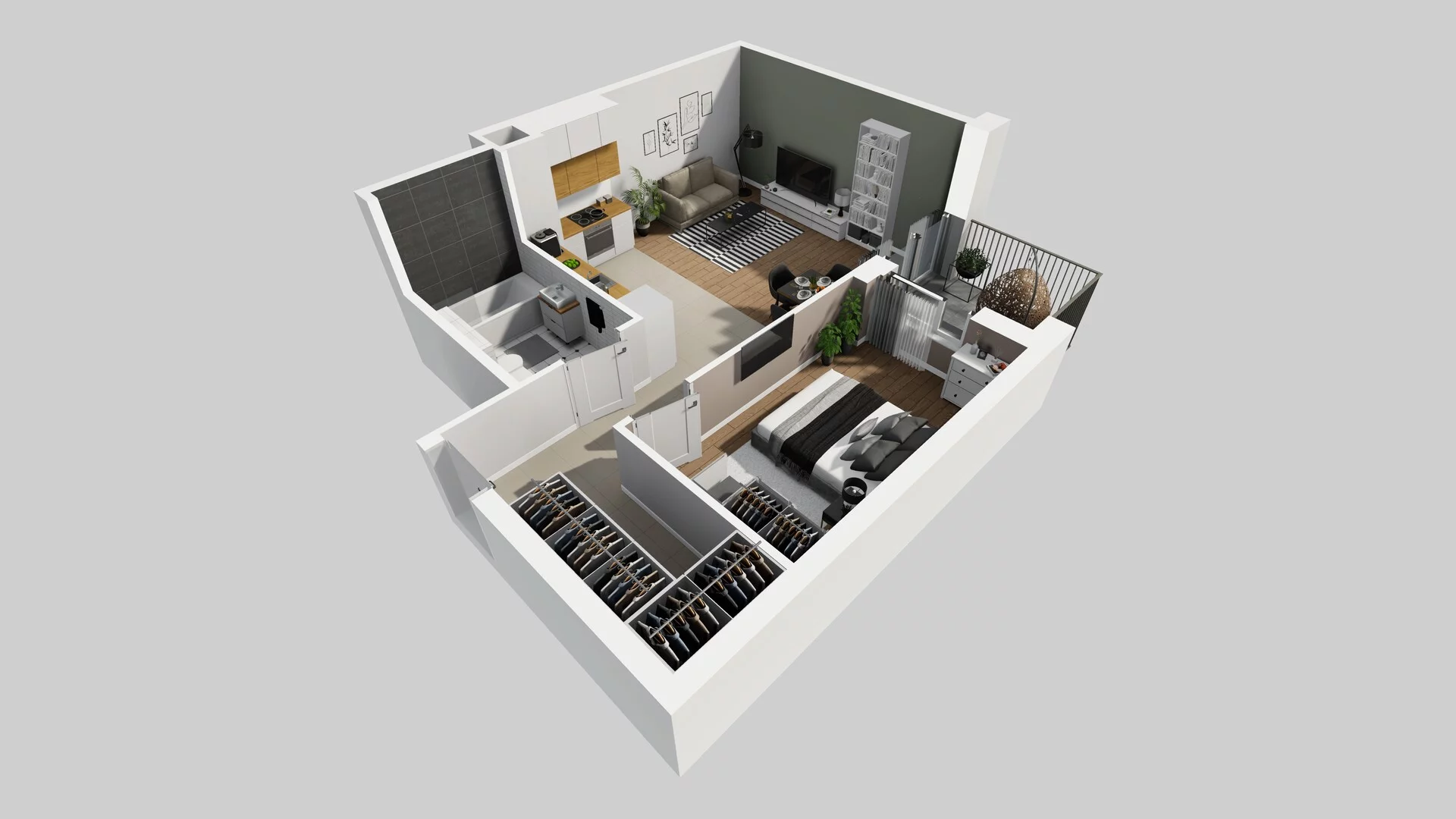 2 pokoje, mieszkanie 51,18 m², piętro 2, oferta nr D/14, Mokotów Sportowy 1 B, Warszawa, Mokotów, Augustówka, ul. Antoniewska