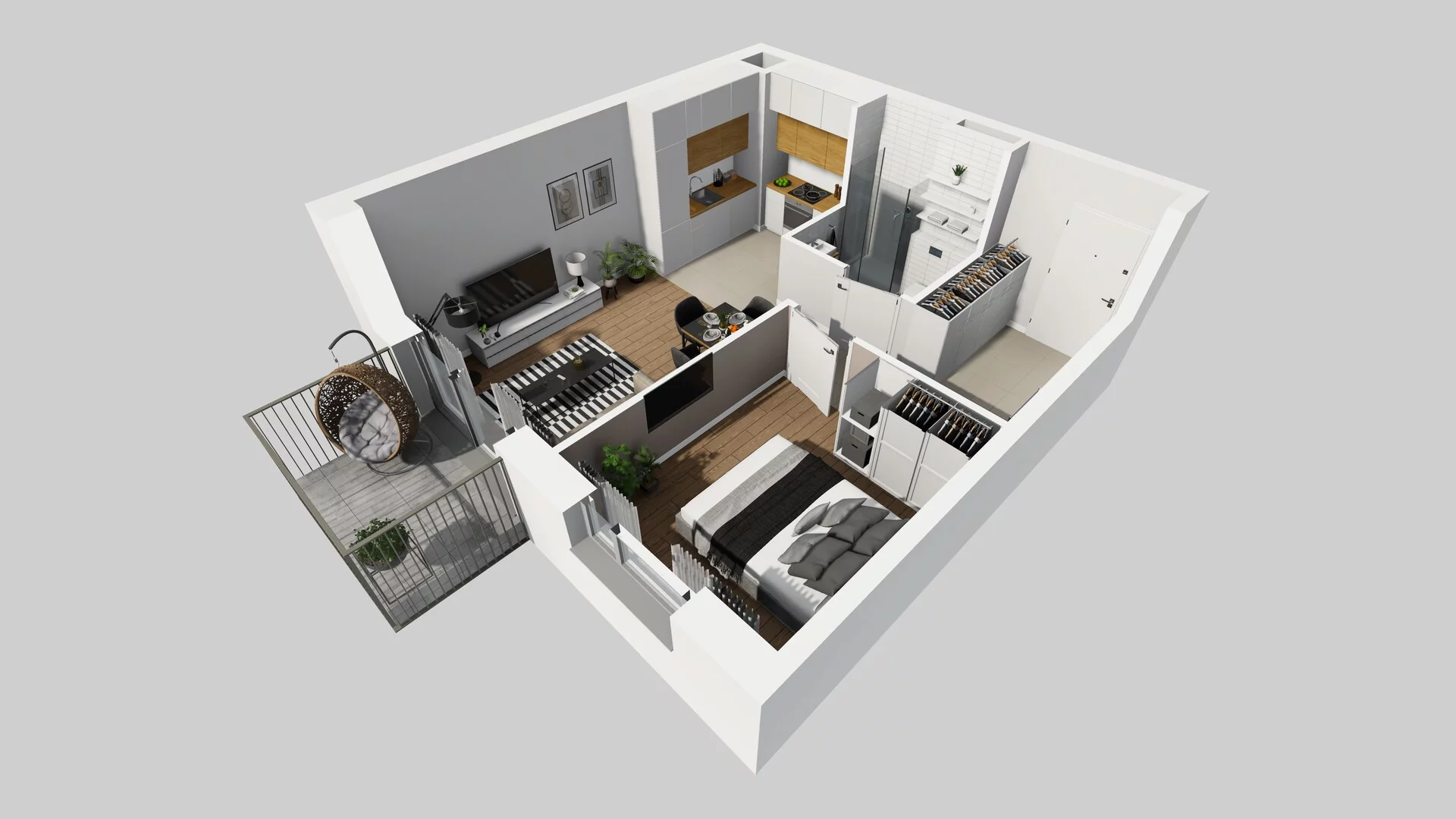 2 pokoje, mieszkanie 40,01 m², piętro 4, oferta nr D/32, Mokotów Sportowy 1 B, Warszawa, Mokotów, Augustówka, ul. Antoniewska