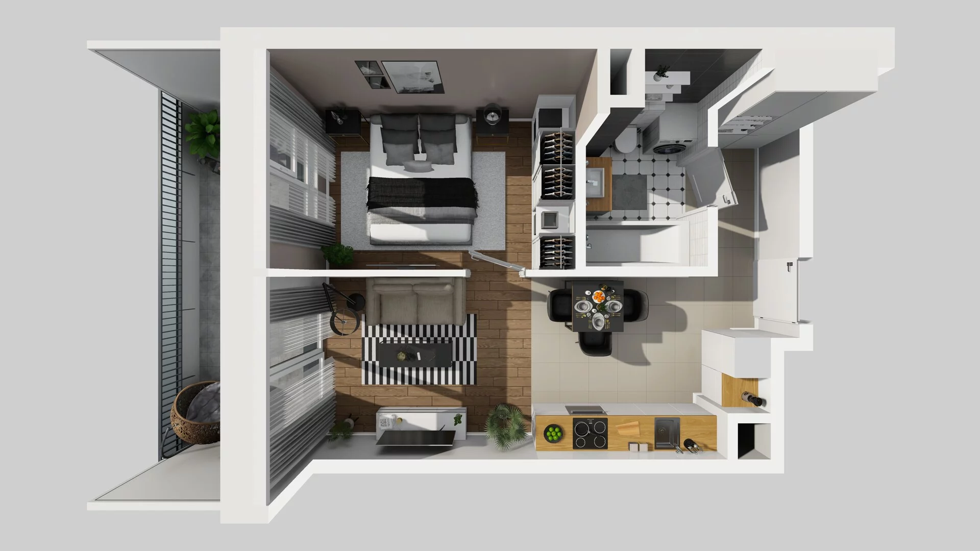 2 pokoje, mieszkanie 37,58 m², piętro 1, oferta nr A/8, Mokotów Sportowy 3, Warszawa, Mokotów, Augustówka, ul. Antoniewska