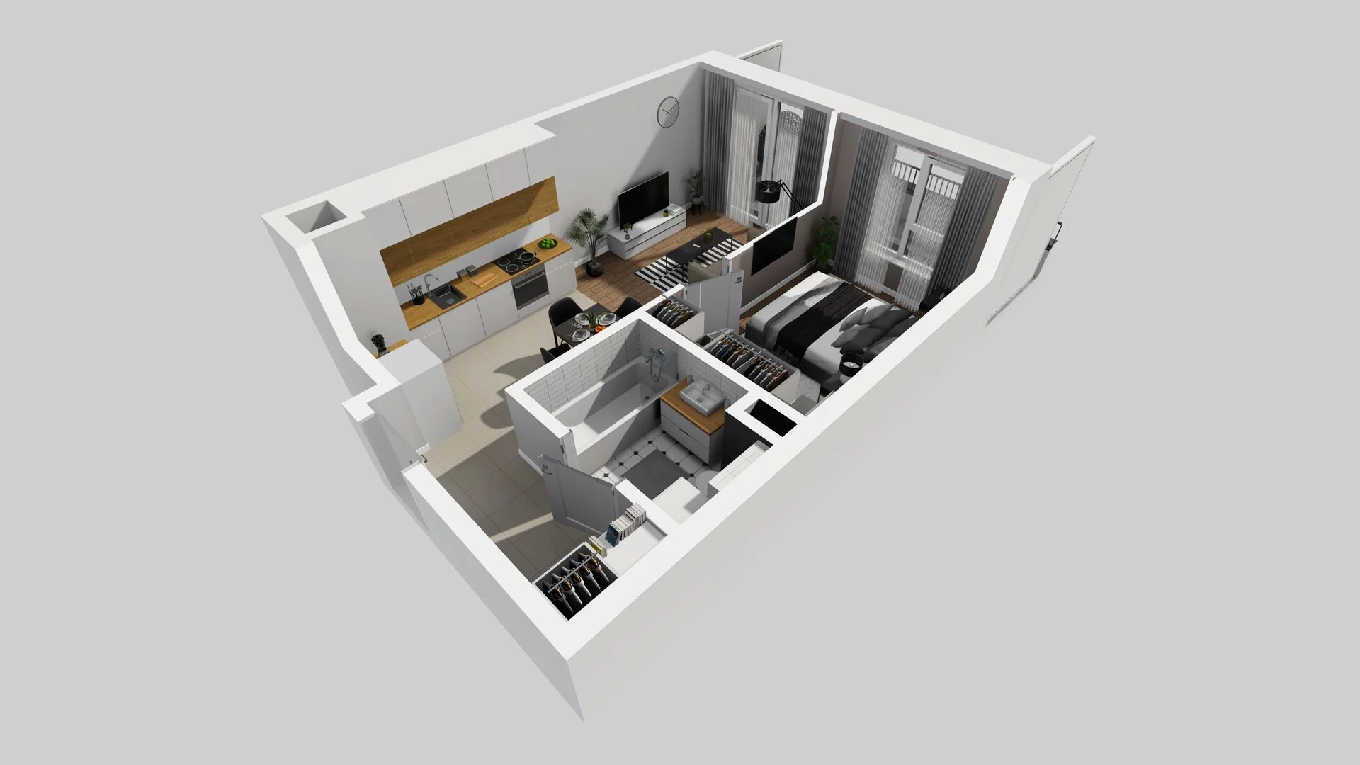 2 pokoje, mieszkanie 37,58 m², piętro 1, oferta nr A/8, Mokotów Sportowy 3, Warszawa, Mokotów, Augustówka, ul. Antoniewska
