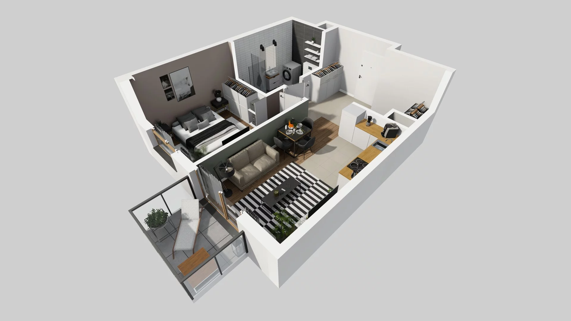 2 pokoje, mieszkanie 42,21 m², piętro 5, oferta nr A/24, Osiedle Bokserska 71, Warszawa, Ursynów, Wyczółki, ul. Bokserska 71