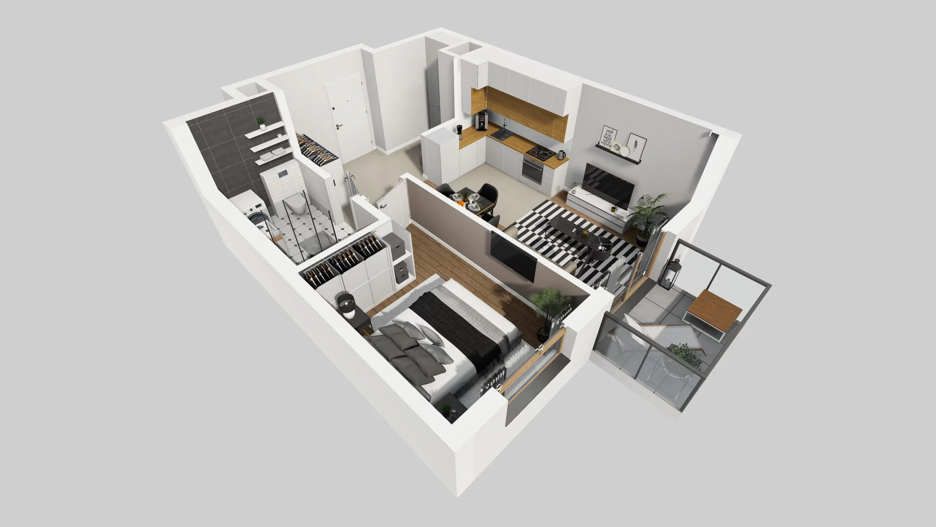2 pokoje, mieszkanie 42,21 m², piętro 5, oferta nr A/24, Osiedle Bokserska 71, Warszawa, Ursynów, Wyczółki, ul. Bokserska 71