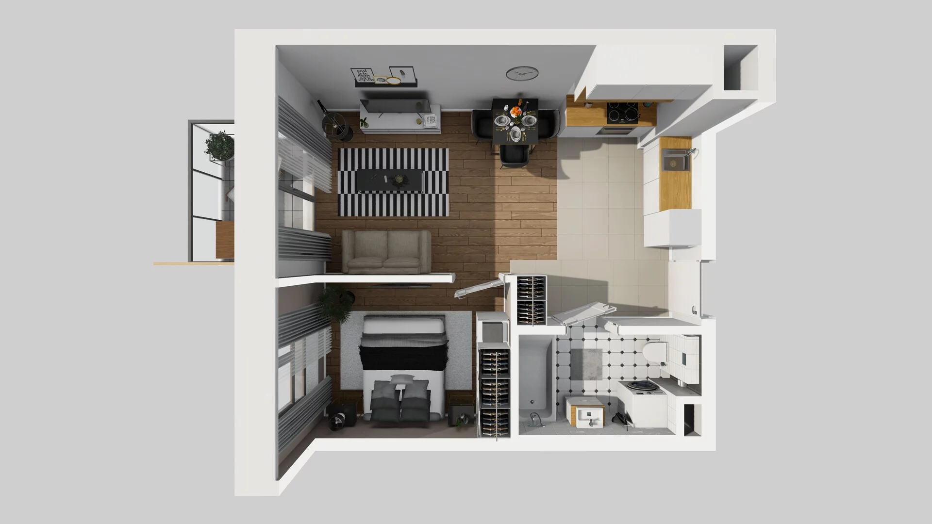 2 pokoje, mieszkanie 38,16 m², piętro 5, oferta nr A/70, Osiedle Bokserska 71, Warszawa, Ursynów, Wyczółki, ul. Bokserska 71
