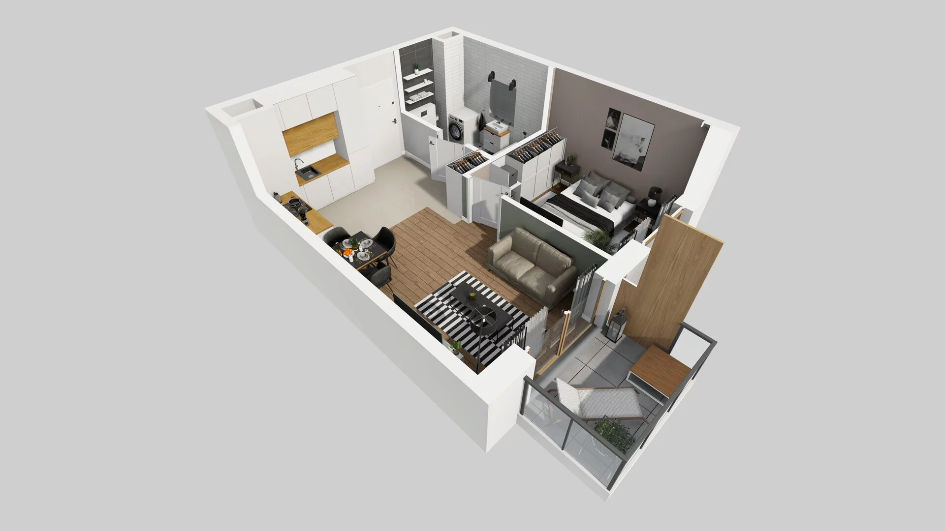 2 pokoje, mieszkanie 38,16 m², piętro 5, oferta nr A/70, Osiedle Bokserska 71, Warszawa, Ursynów, Wyczółki, ul. Bokserska 71