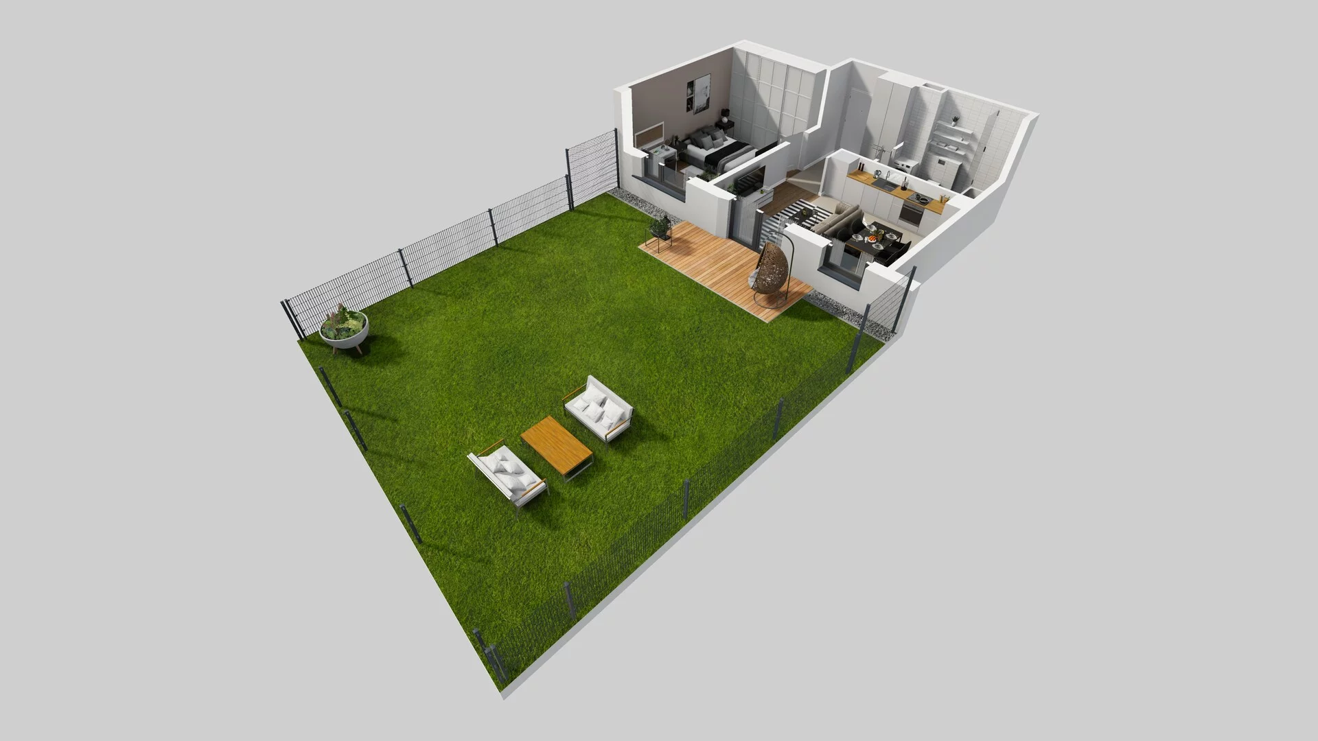 2 pokoje, mieszkanie 45,06 m², parter, oferta nr I/2, Wille Biskupin, Wrocław, Biskupin-Sępolno-Dąbie-Bartoszowice, Śródmieście, ul. Braci Gierymskich 156