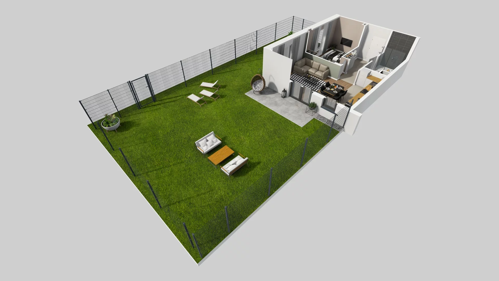 2 pokoje, mieszkanie 52,93 m², parter, oferta nr A/3, Wille Biskupin, Wrocław, Biskupin-Sępolno-Dąbie-Bartoszowice, Śródmieście, ul. Braci Gierymskich 156