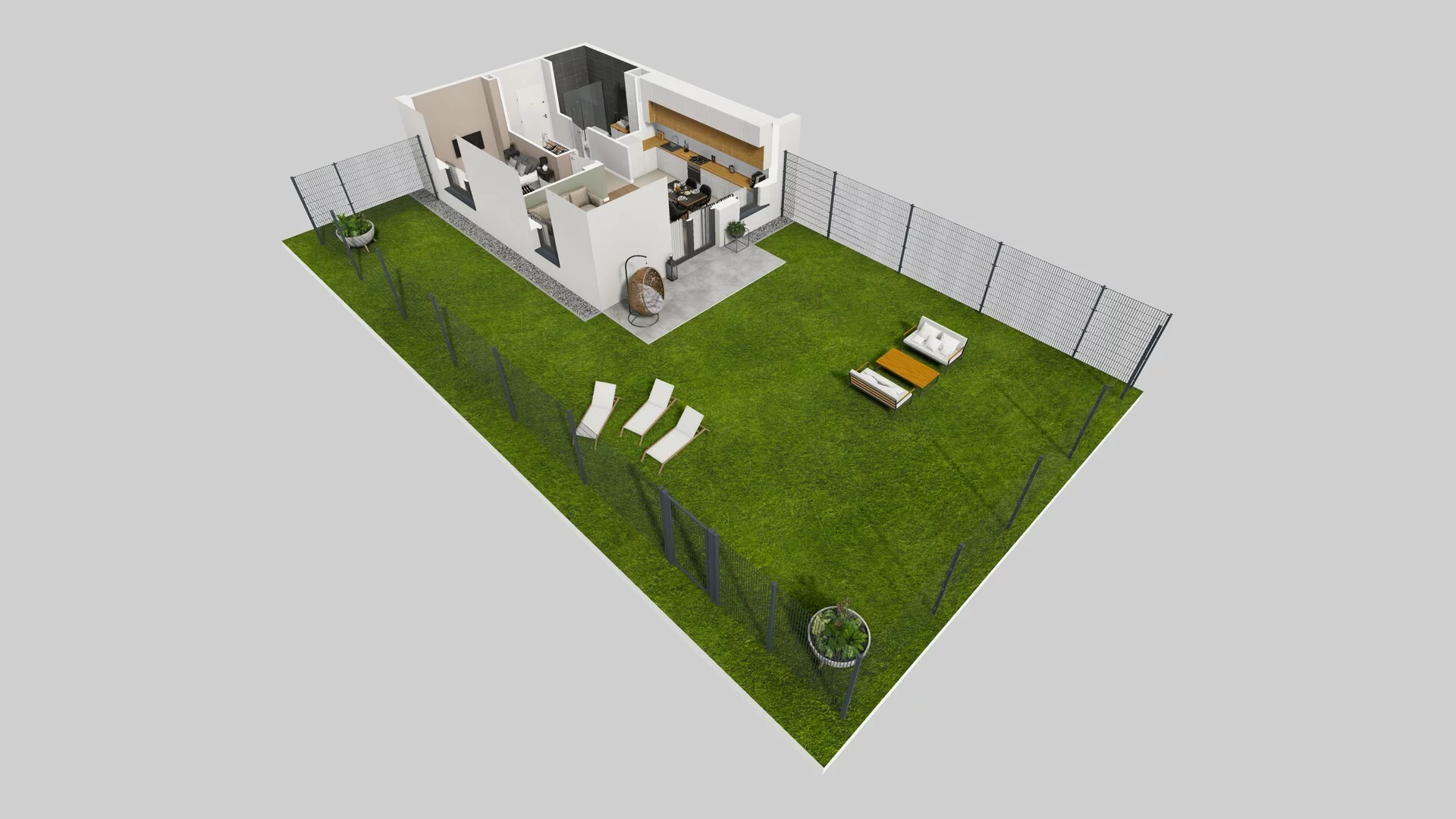 2 pokoje, mieszkanie 52,93 m², parter, oferta nr A/3, Wille Biskupin, Wrocław, Biskupin-Sępolno-Dąbie-Bartoszowice, Śródmieście, ul. Braci Gierymskich 156