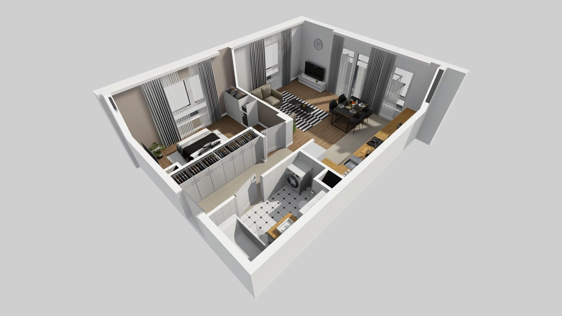 2 pokoje, mieszkanie 52,93 m², piętro 2, oferta nr C/7, Wille Biskupin, Wrocław, Biskupin-Sępolno-Dąbie-Bartoszowice, Śródmieście, ul. Braci Gierymskich 156