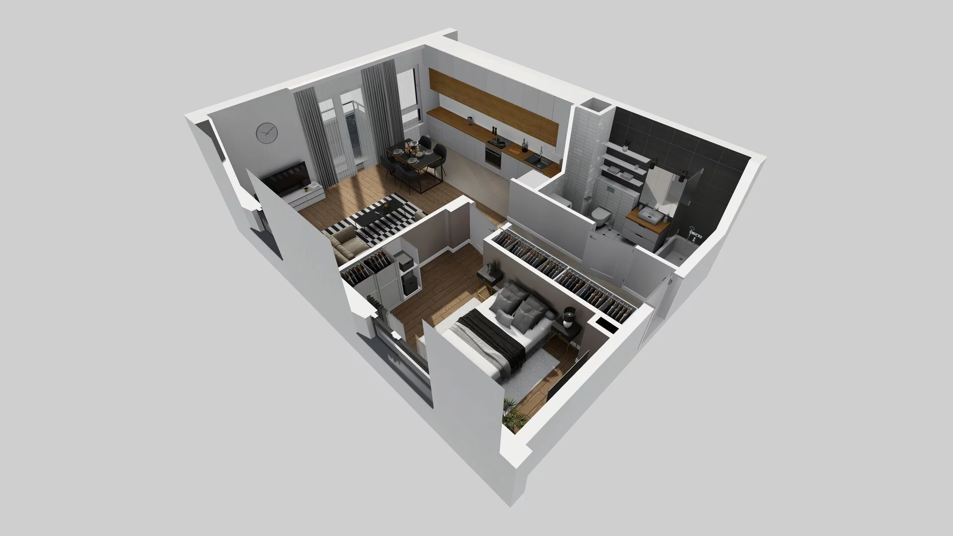 2 pokoje, mieszkanie 52,93 m², piętro 2, oferta nr C/7, Wille Biskupin, Wrocław, Biskupin-Sępolno-Dąbie-Bartoszowice, Śródmieście, ul. Braci Gierymskich 156