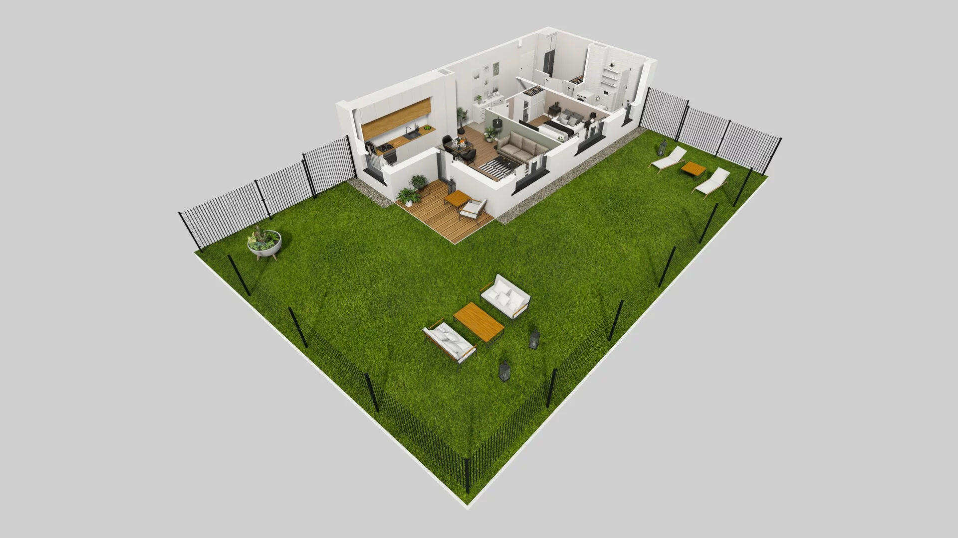 2 pokoje, mieszkanie 47,58 m², parter, oferta nr Q/2, Wille Biskupin etap 3, Wrocław, Biskupin-Sępolno-Dąbie-Bartoszowice, Śródmieście, ul. Braci Gierymskich