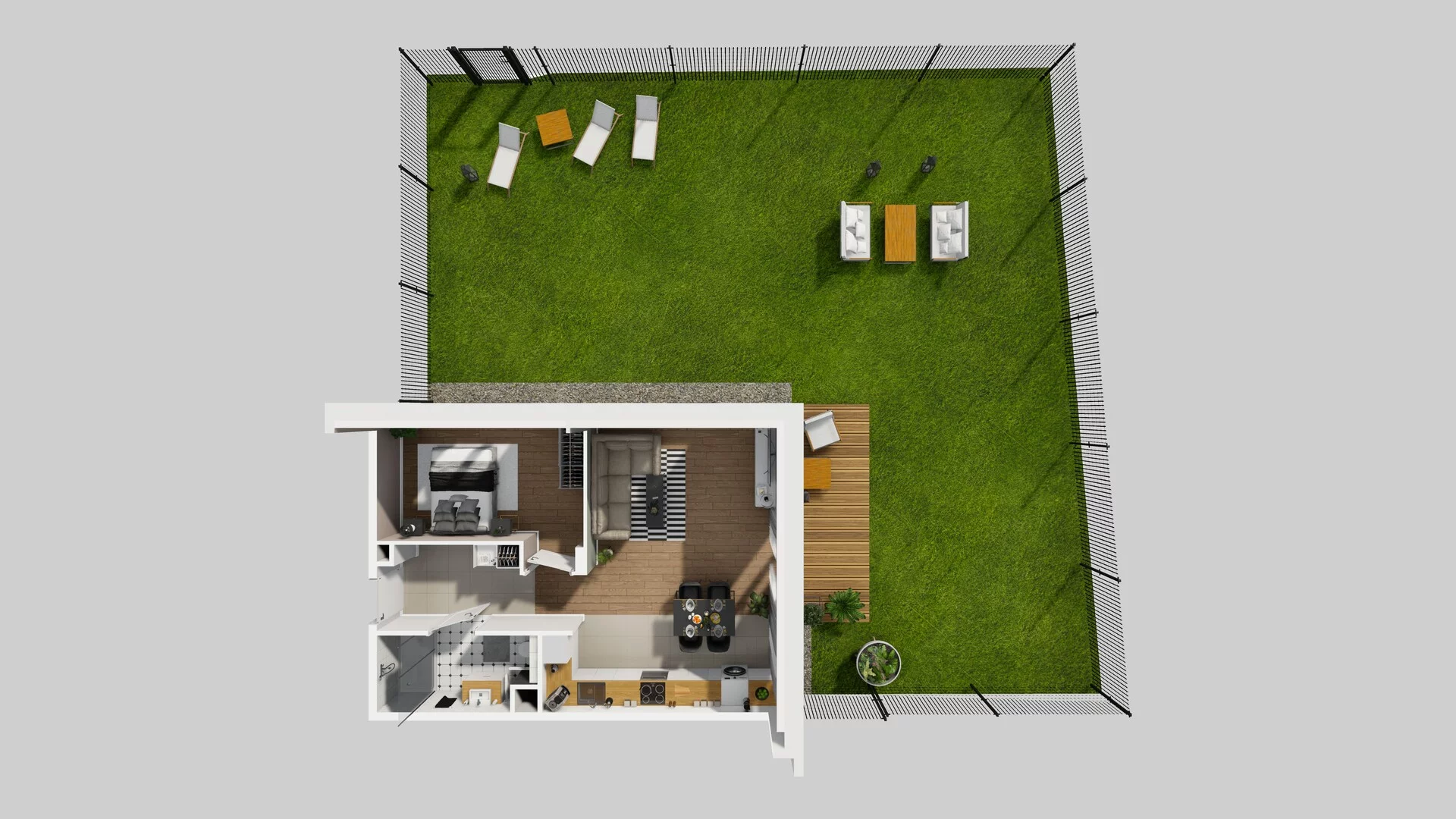 2 pokoje, mieszkanie 51,99 m², parter, oferta nr R/2, Wille Biskupin etap 3, Wrocław, Biskupin-Sępolno-Dąbie-Bartoszowice, Śródmieście, ul. Braci Gierymskich