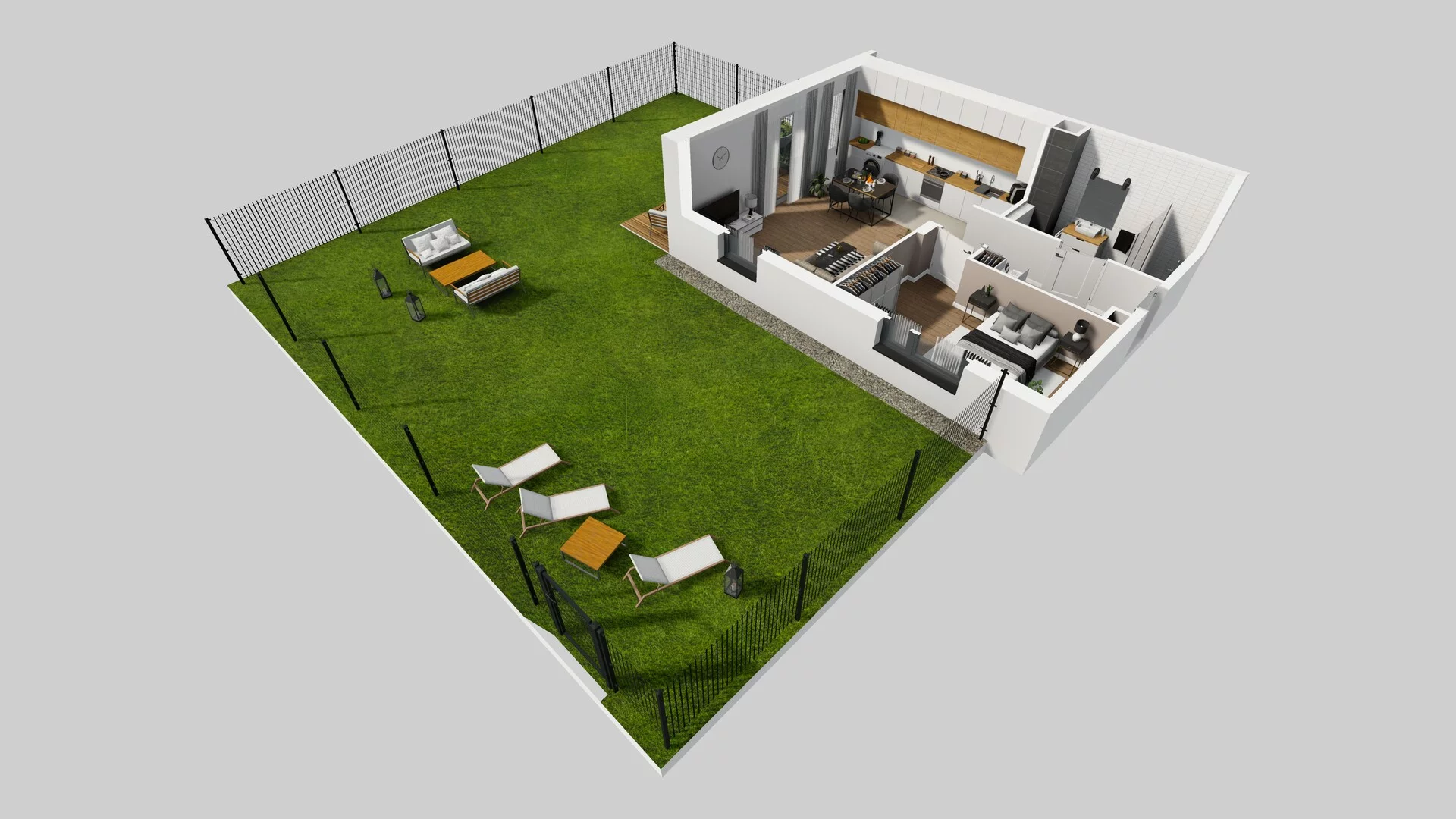 2 pokoje, mieszkanie 51,99 m², parter, oferta nr R/2, Wille Biskupin etap 3, Wrocław, Biskupin-Sępolno-Dąbie-Bartoszowice, Śródmieście, ul. Braci Gierymskich