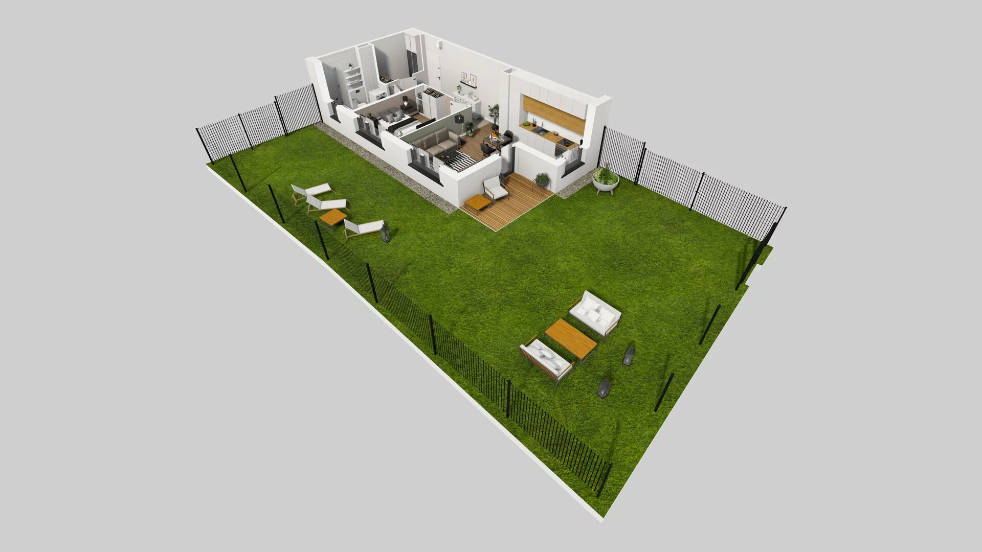 2 pokoje, mieszkanie 47,60 m², parter, oferta nr R/3, Wille Biskupin etap 3, Wrocław, Biskupin-Sępolno-Dąbie-Bartoszowice, Śródmieście, ul. Braci Gierymskich