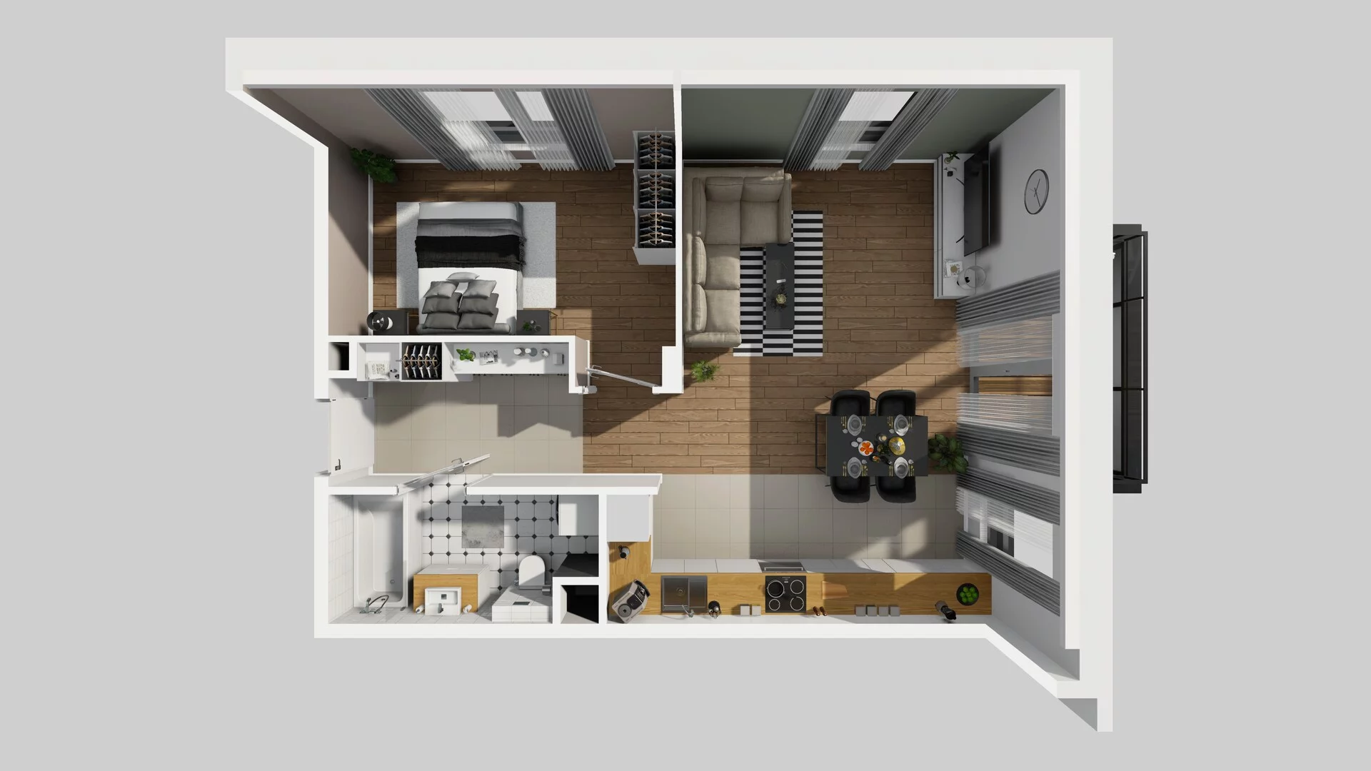 2 pokoje, mieszkanie 51,99 m², piętro 2, oferta nr R/8, Wille Biskupin etap 3, Wrocław, Biskupin-Sępolno-Dąbie-Bartoszowice, Śródmieście, ul. Braci Gierymskich