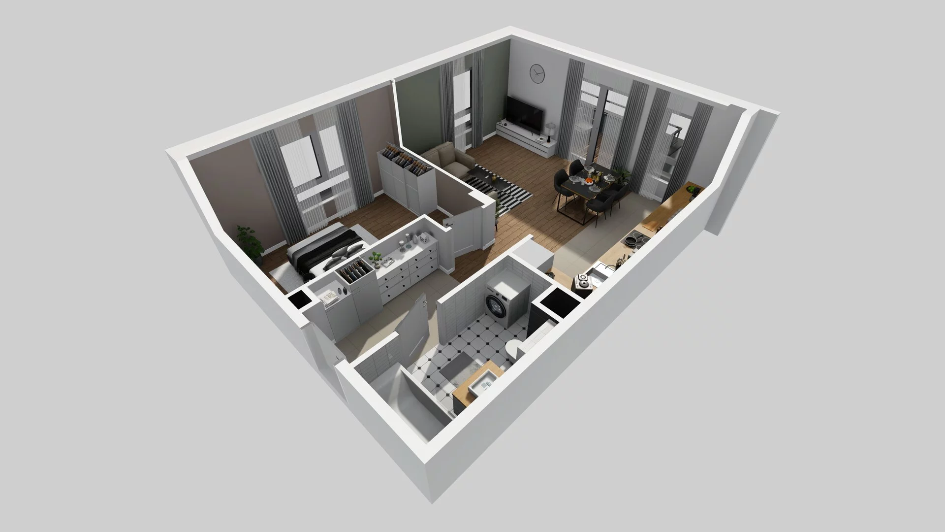 2 pokoje, mieszkanie 51,99 m², piętro 2, oferta nr R/8, Wille Biskupin etap 3, Wrocław, Biskupin-Sępolno-Dąbie-Bartoszowice, Śródmieście, ul. Braci Gierymskich