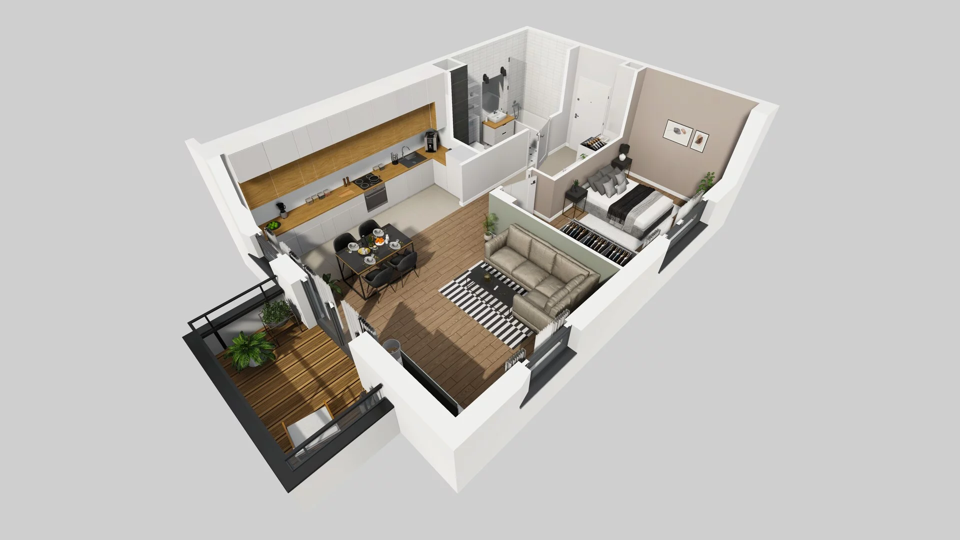 2 pokoje, mieszkanie 51,99 m², piętro 2, oferta nr R/8, Wille Biskupin etap 3, Wrocław, Biskupin-Sępolno-Dąbie-Bartoszowice, Śródmieście, ul. Braci Gierymskich