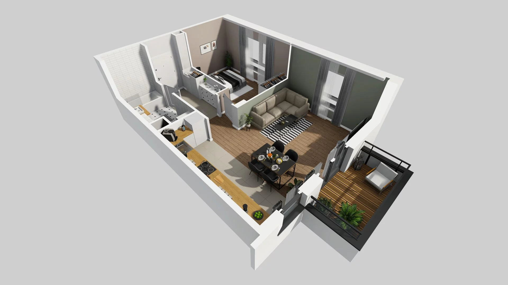 2 pokoje, mieszkanie 51,99 m², piętro 2, oferta nr R/8, Wille Biskupin etap 3, Wrocław, Biskupin-Sępolno-Dąbie-Bartoszowice, Śródmieście, ul. Braci Gierymskich