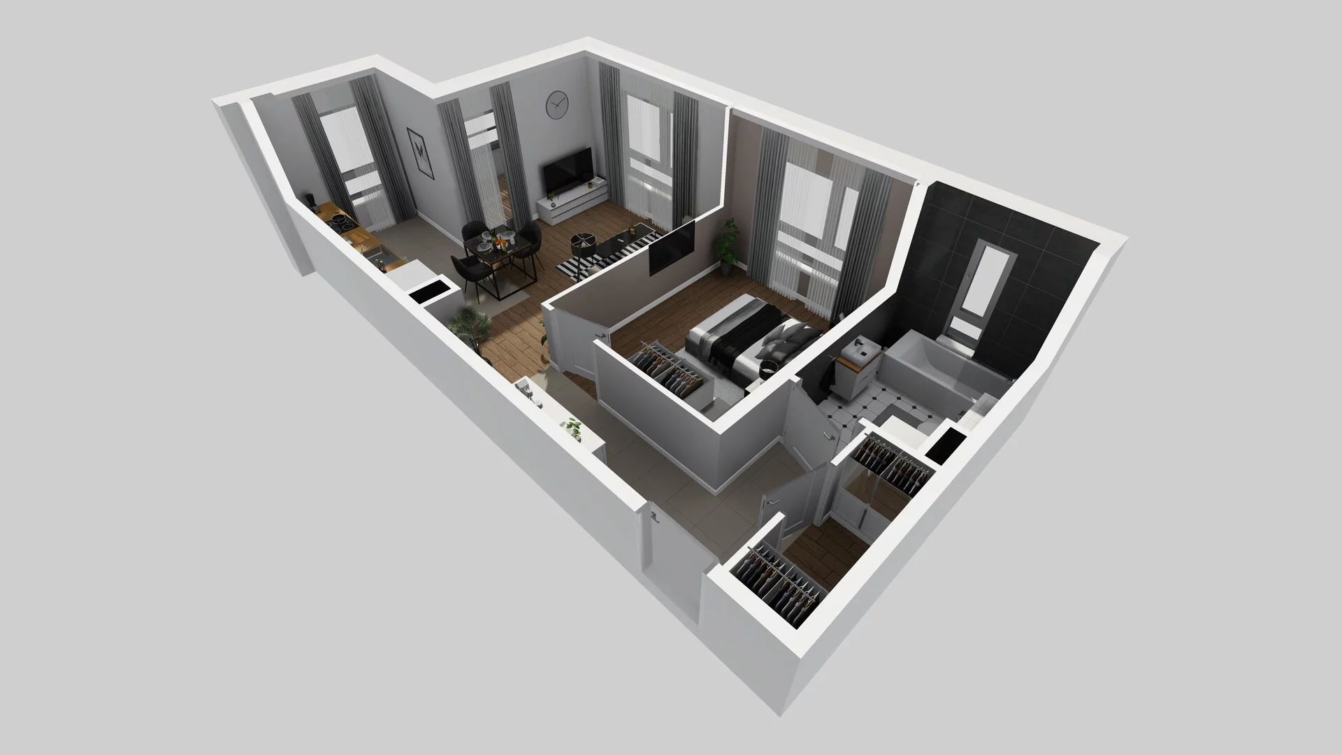 2 pokoje, mieszkanie 47,60 m², piętro 2, oferta nr R/9, Wille Biskupin etap 3, Wrocław, Biskupin-Sępolno-Dąbie-Bartoszowice, Śródmieście, ul. Braci Gierymskich