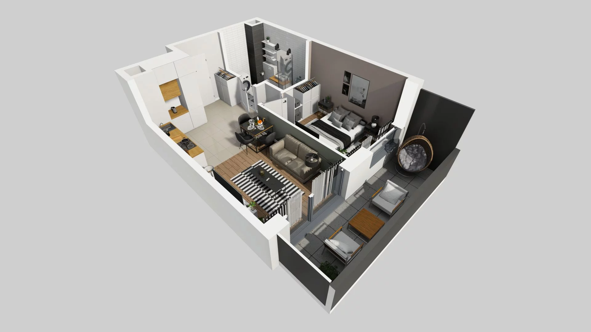 Mieszkanie 35,47 m², parter, oferta nr A/46, Apartamenty Beethovena, Warszawa, Mokotów, Sielce, ul. Dziekońskiego 4