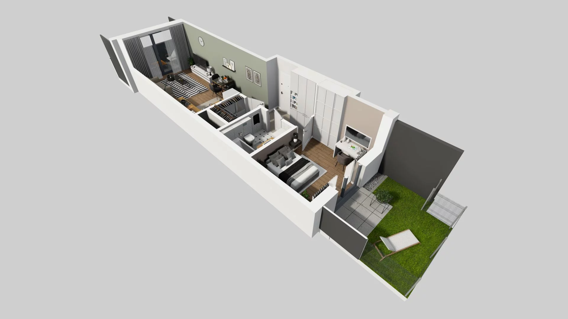 Mieszkanie 44,07 m², parter, oferta nr A/75, Apartamenty Beethovena, Warszawa, Mokotów, Sielce, ul. Dziekońskiego 4