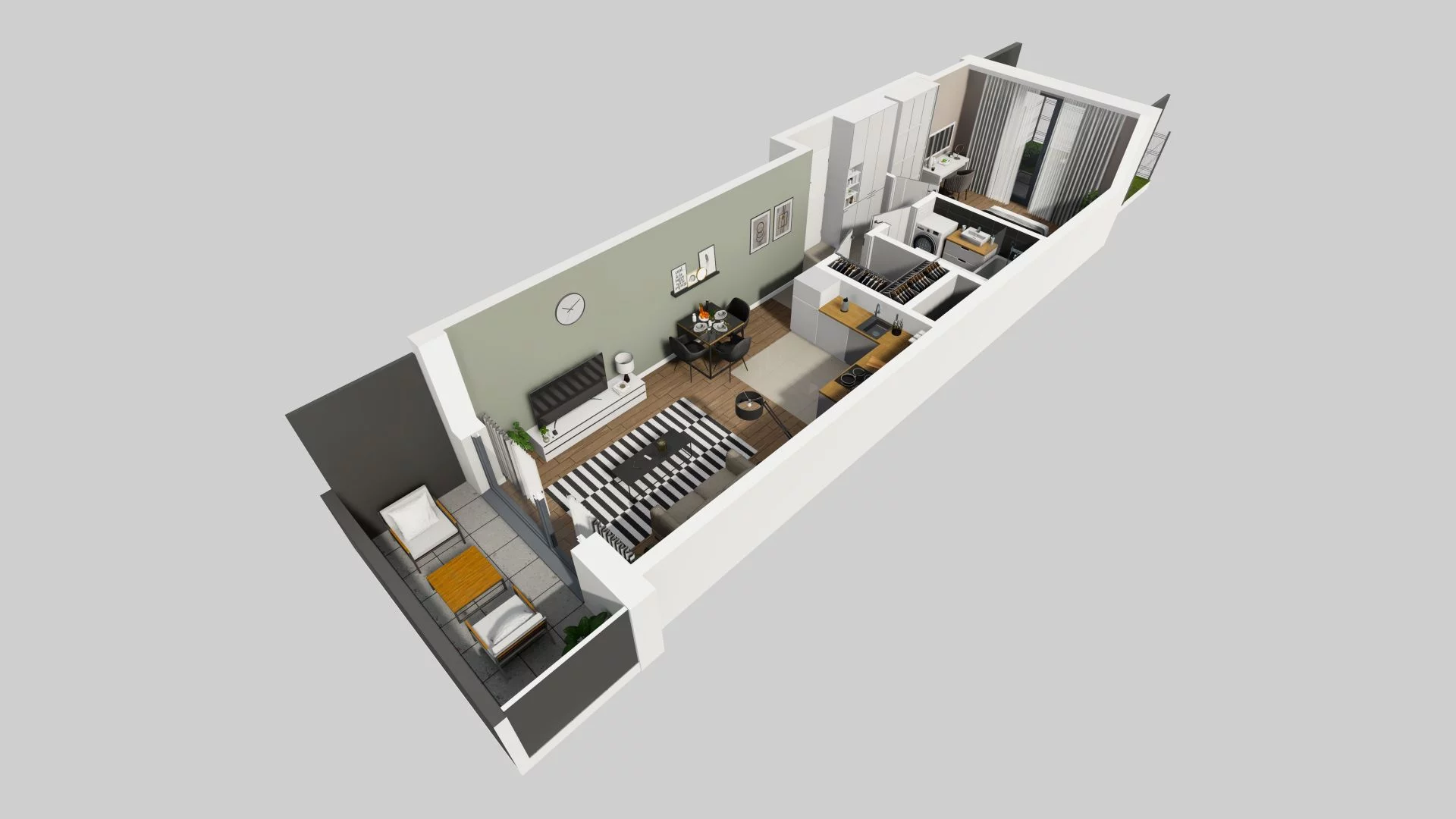 Mieszkanie 44,07 m², parter, oferta nr A/75, Apartamenty Beethovena, Warszawa, Mokotów, Sielce, ul. Dziekońskiego 4