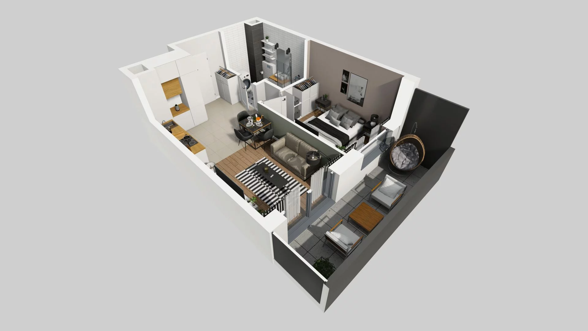 Mieszkanie 35,47 m², parter, oferta nr A/76, Apartamenty Beethovena, Warszawa, Mokotów, Sielce, ul. Dziekońskiego 4