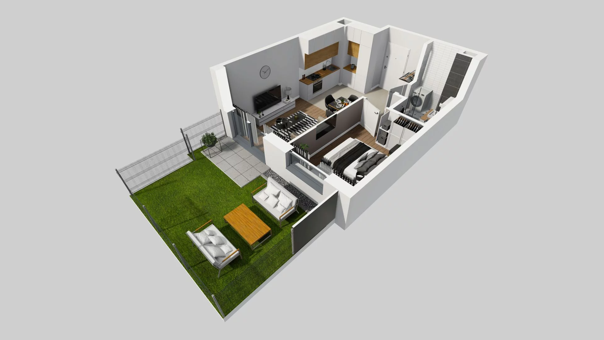 Mieszkanie 35,40 m², parter, oferta nr B/93, Apartamenty Beethovena, Warszawa, Mokotów, Sielce, ul. Dziekońskiego 4