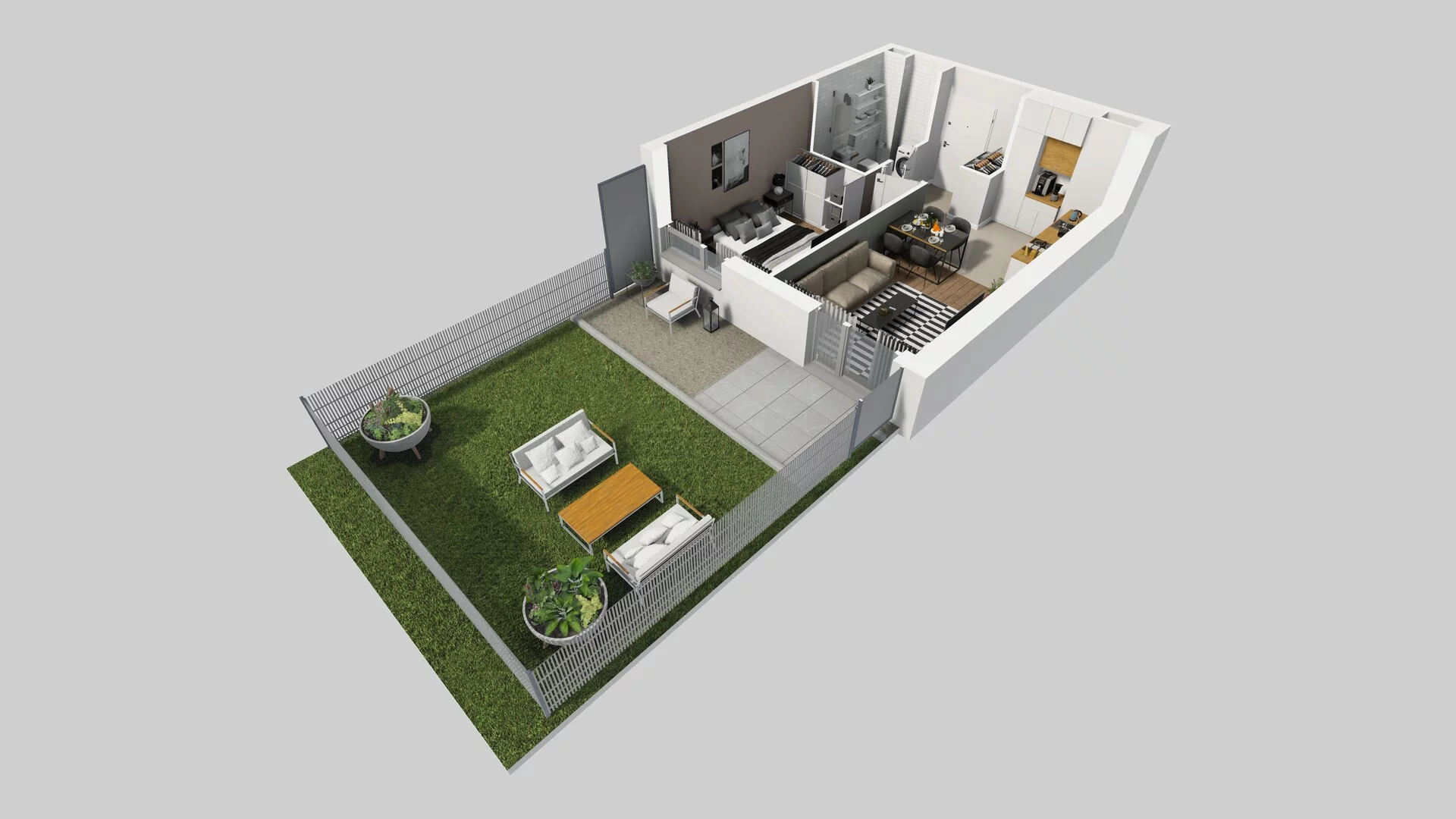 2 pokoje, mieszkanie 37,23 m², parter, oferta nr A/2, Hubska 100 etap 2, Wrocław, Huby, Krzyki, ul. Hubska 100