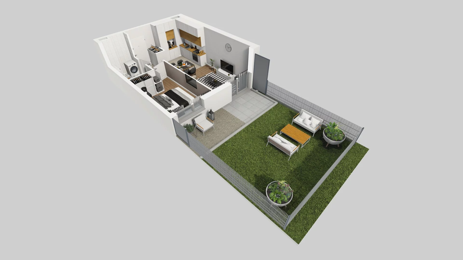 2 pokoje, mieszkanie 37,23 m², parter, oferta nr A/2, Hubska 100 etap 2, Wrocław, Huby, Krzyki, ul. Hubska 100