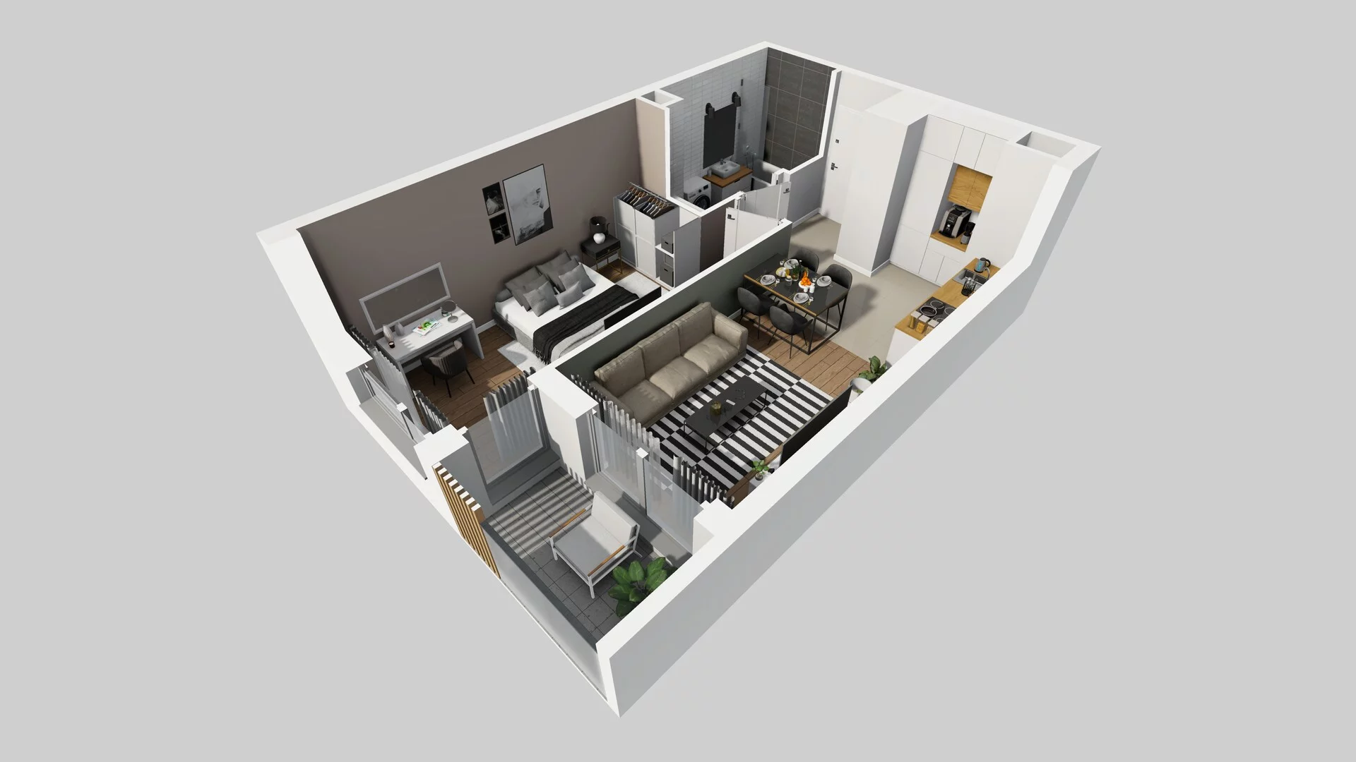 2 pokoje, mieszkanie 40,28 m², piętro 1, oferta nr A/18, Hubska 100 etap 2, Wrocław, Huby, Krzyki, ul. Hubska 100