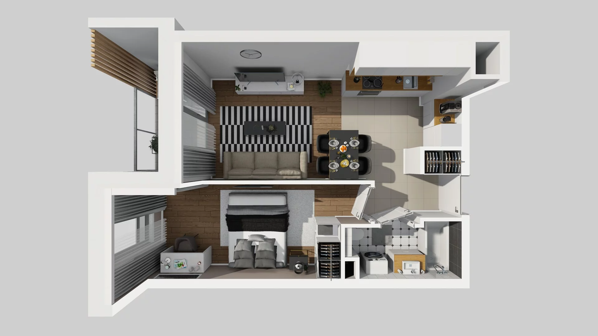 2 pokoje, mieszkanie 41,10 m², piętro 1, oferta nr A/19, Hubska 100 etap 2, Wrocław, Huby, Krzyki, ul. Hubska 100