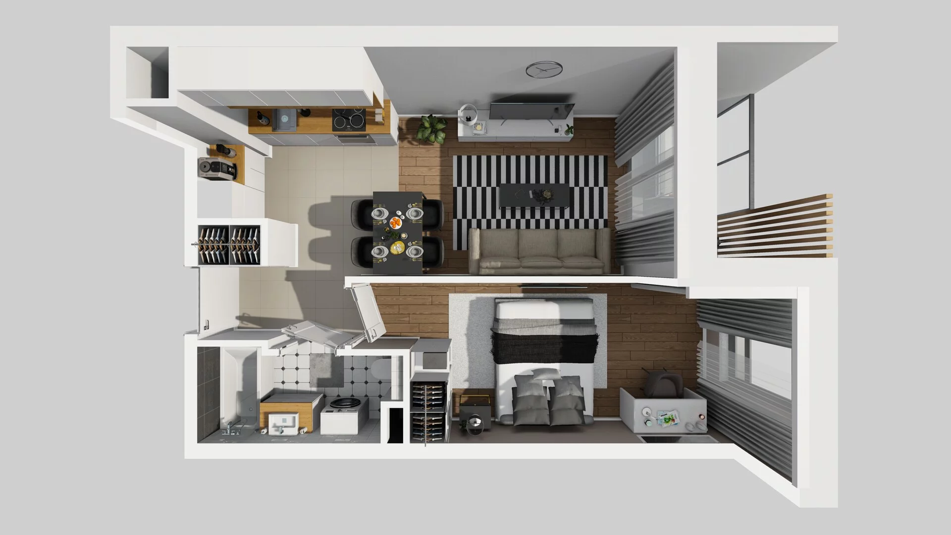 2 pokoje, mieszkanie 40,30 m², piętro 4, oferta nr A/65, Hubska 100 etap 2, Wrocław, Huby, Krzyki, ul. Hubska 100