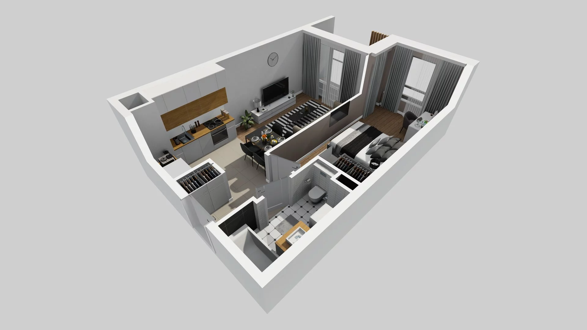 2 pokoje, mieszkanie 40,30 m², piętro 4, oferta nr A/65, Hubska 100 etap 2, Wrocław, Huby, Krzyki, ul. Hubska 100