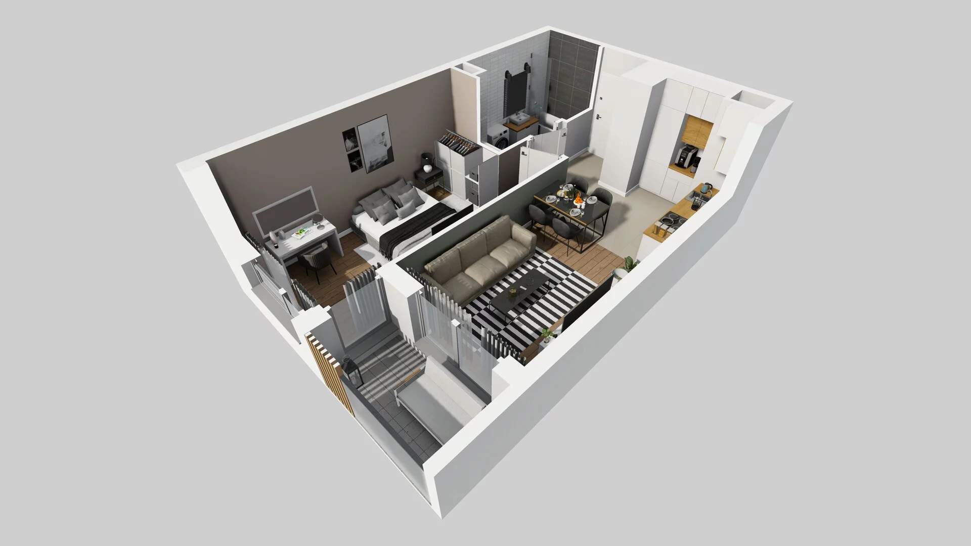 2 pokoje, mieszkanie 40,30 m², piętro 4, oferta nr A/65, Hubska 100 etap 2, Wrocław, Huby, Krzyki, ul. Hubska 100