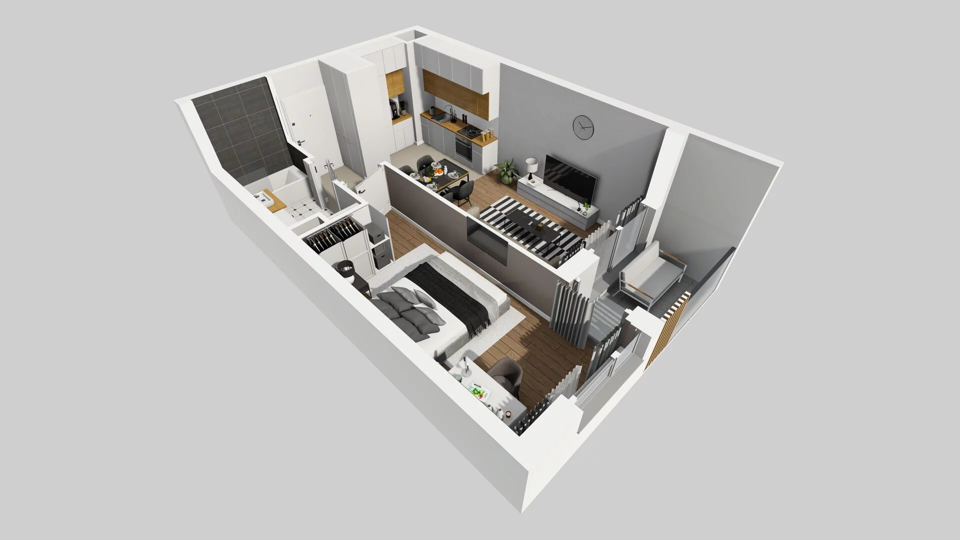 2 pokoje, mieszkanie 40,30 m², piętro 4, oferta nr A/65, Hubska 100 etap 2, Wrocław, Huby, Krzyki, ul. Hubska 100