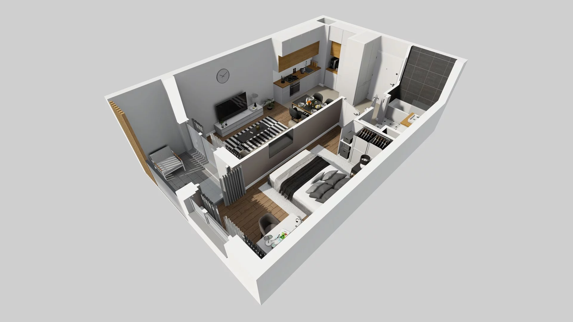 2 pokoje, mieszkanie 40,29 m², piętro 4, oferta nr A/74, Hubska 100 etap 2, Wrocław, Huby, Krzyki, ul. Hubska 100