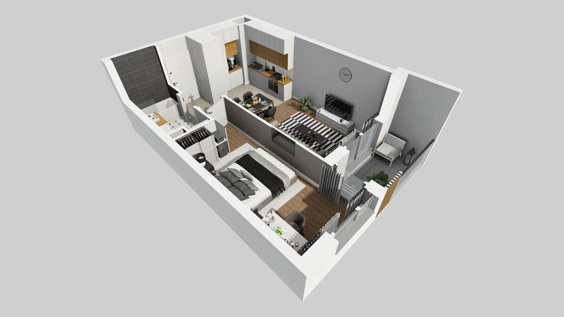 2 pokoje, mieszkanie 41,10 m², piętro 5, oferta nr A/82, Hubska 100 etap 2, Wrocław, Huby, Krzyki, ul. Hubska 100